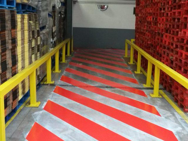 Marquage permanent sur sol industriel